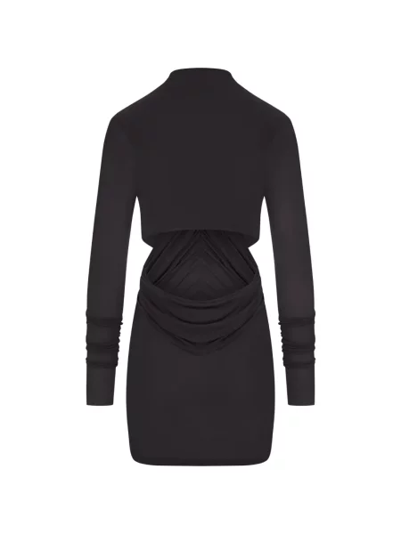 Rochie mini Rick Owens cu volane negru