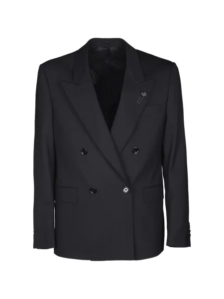 Sacou Lardini cu două rânduri de nasturi negru