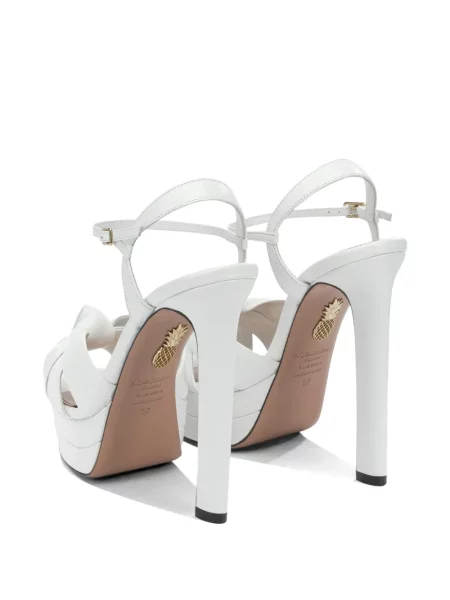 Sandale Aquazzura cu platformă alb