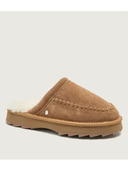 EMU Australia Căptușite papuci de casă Sharky Slide | piele întoarsă | shearling bej