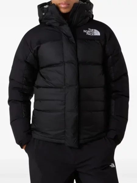 Geacă cu puf The North Face cu glugă negru