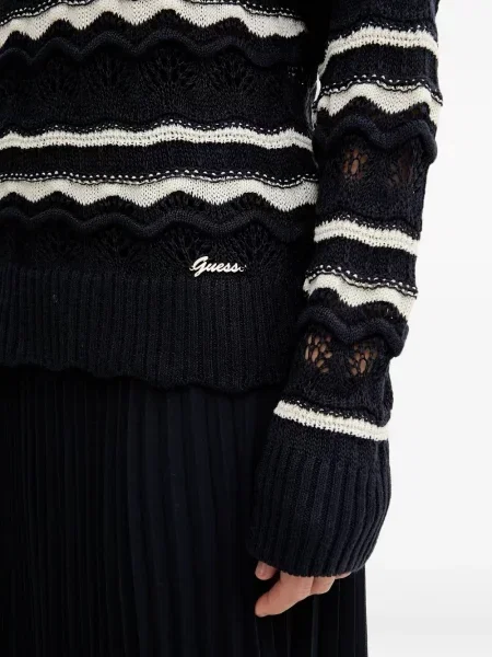 Pulover Guess cu dungi albastru