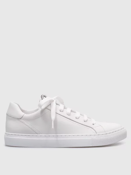 Шкіряні кеди з ланцюжком моніль Brunello Cucinelli білі