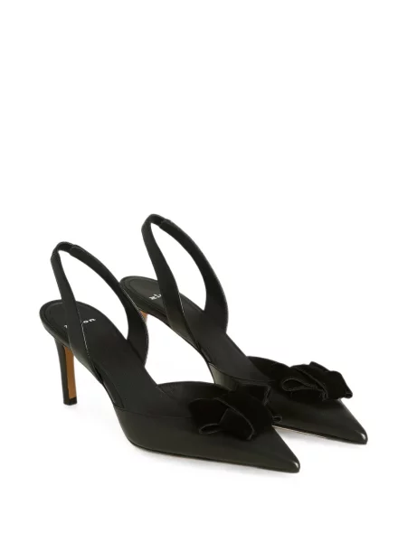 Pantofi cu toc Kiton cu funde slingback negru