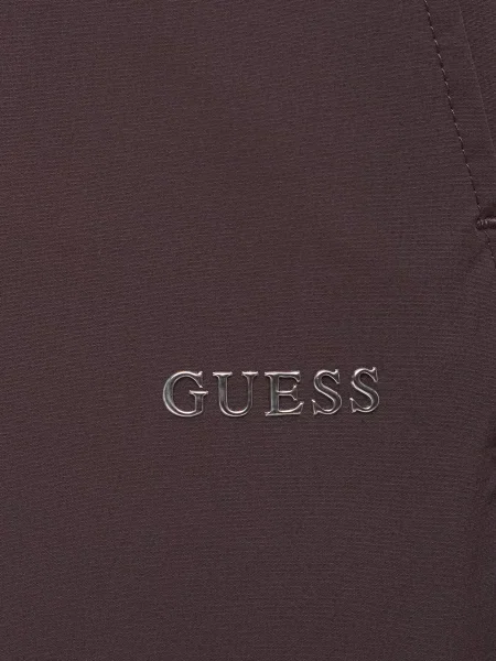 Повсякденні штани GUESS поліамід/еластан коричневий