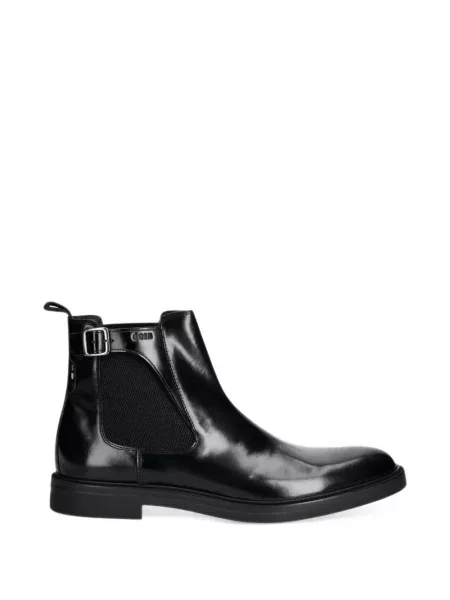 Botine chelsea Boss din piele negru