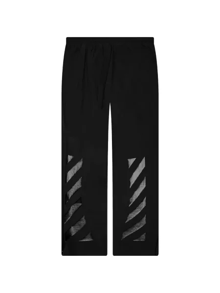 Pantaloni Off-white alergare alb