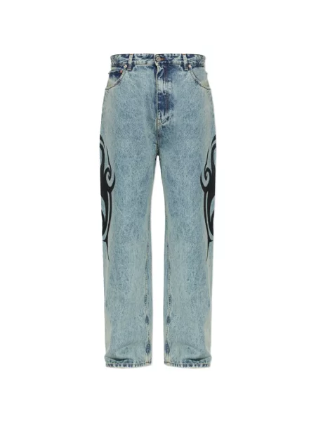Blugi Vetements cu imagine albastru