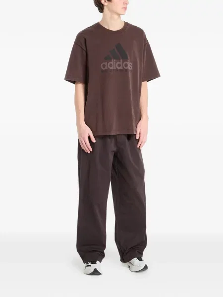 Τρέξιμο παντελόνι Adidas με κέντημα γκρι