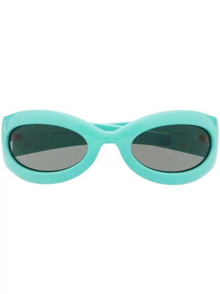 Ochelari de soare Gucci Eyewear cu imprimeu geometric albastru
