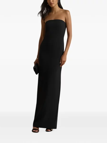 Rochie maxi Lauren Ralph Lauren fără bretele negru