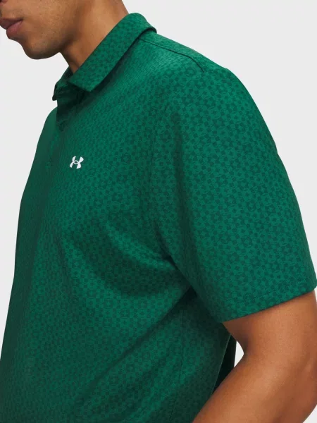 Поло Under Armour з принтом зелене