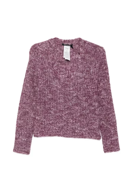Pulover Pennyblack cu decolteu în V violet