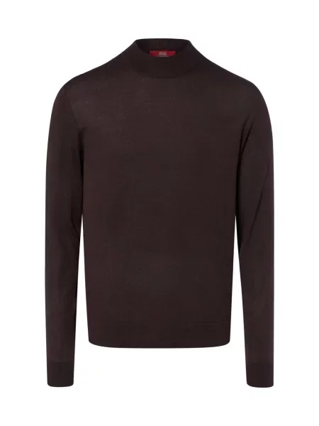 Finshley & Harding London swetry z dzianiny Mężczyźni S brązowy
