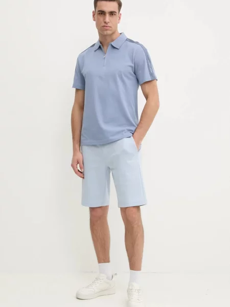 Polo majica Calvin Klein Jeans modra