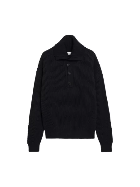 Sweter Dries Van Noten wełniany niebieski