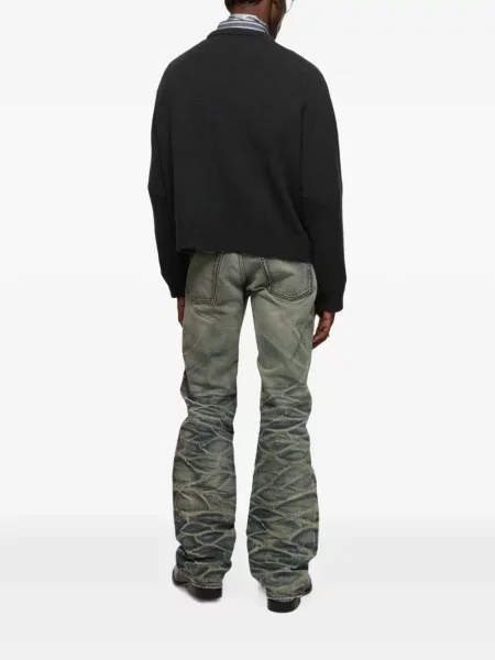 Pulover Acne Studios cu decolteu în V negru