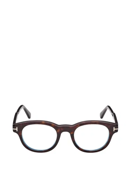 Apvalūs akiniai nuo saulės Tom Ford Eyewear ruda