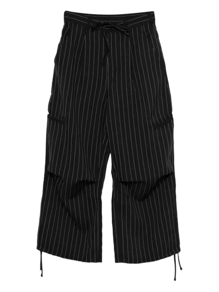 Pantaloni Y-3 cu dungi negru