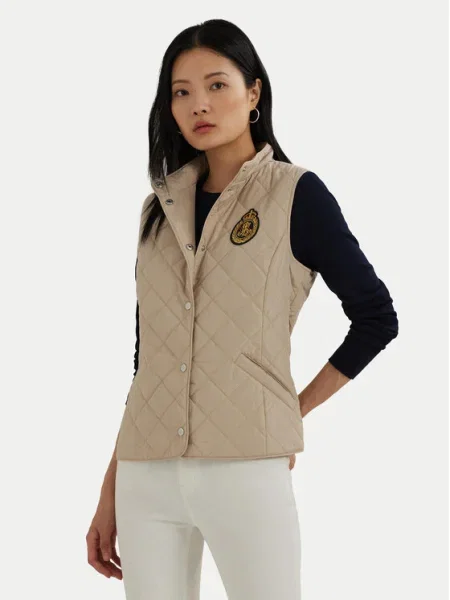 Lauren Ralph Lauren Vestă Straight Fit bej