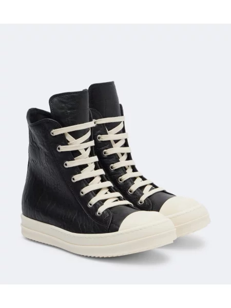 Top Rick Owens din piele negru