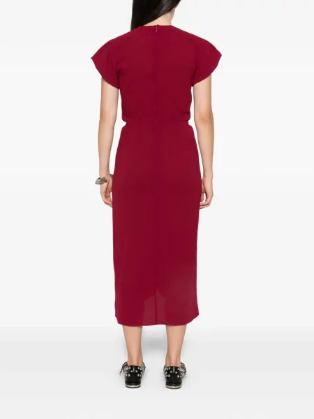 Rochie midi Isabel Marant roșu