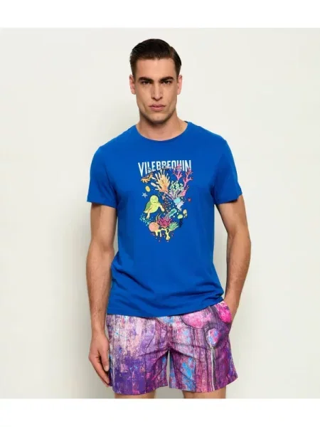 Vilebrequin Tricou THOM albastru