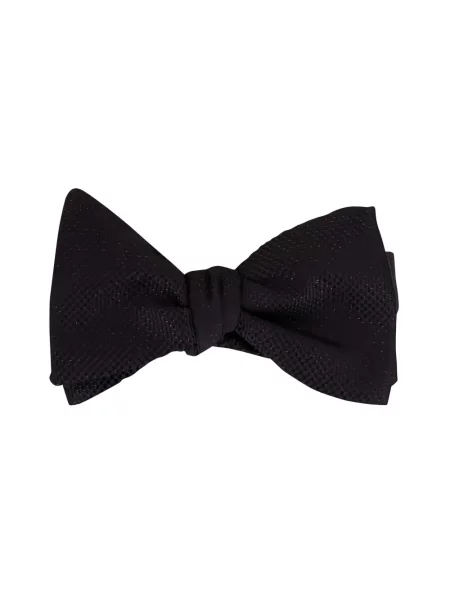 Cravată Eton cu funde negru