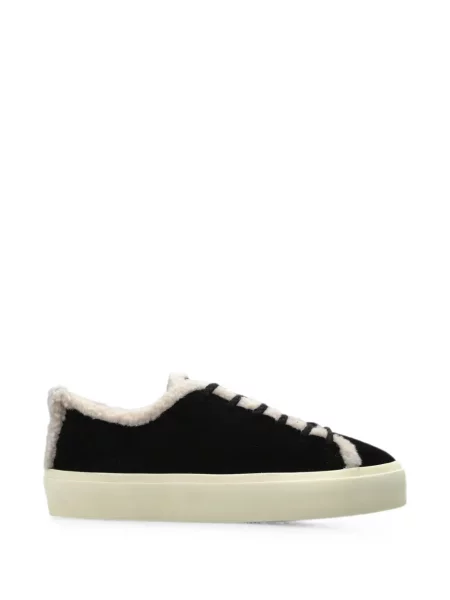 Sneakerși Inuikii din piele de oaie negru