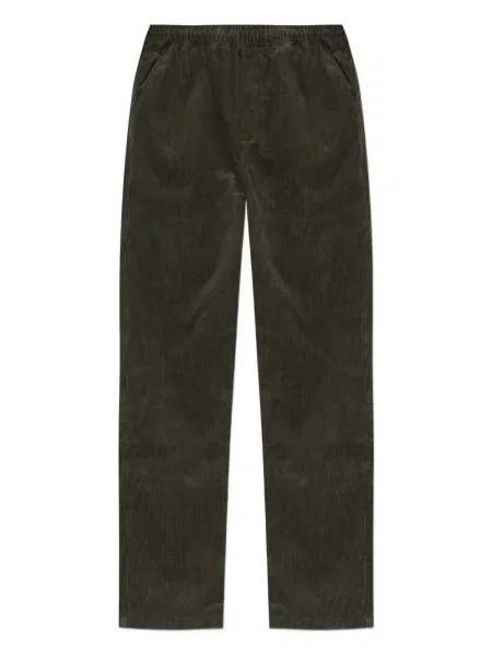 Pantaloni Samsøe Samsøe de catifea cord verde