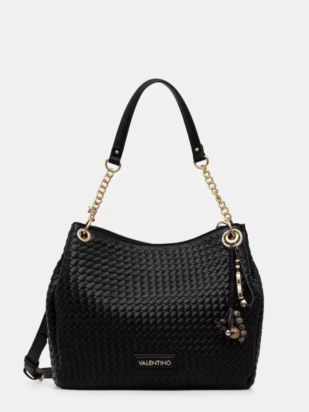 Valentino Bags torebka z imitacji skóry GEA czarna