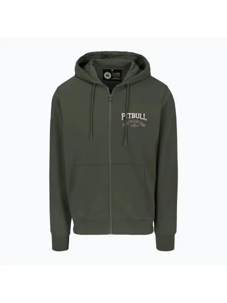 Tricou cu glugă și Pitbull Troublemaker pentru bărbați vechi verde
