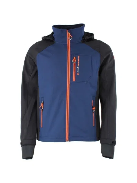 Geacă Peak Mountain softshell albastru