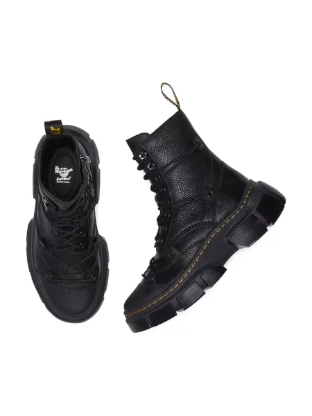 Шкіряні черевики Dr. Martens DMXL на платформі чорний