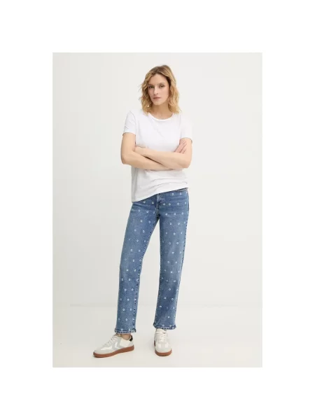 Jeansy straight leg Dkny niebieskie