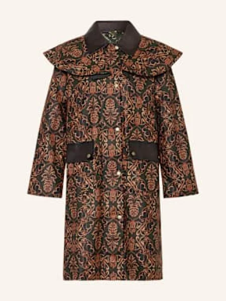 Barbour płaszcz x Farm Rio multicolor pomarańczowy