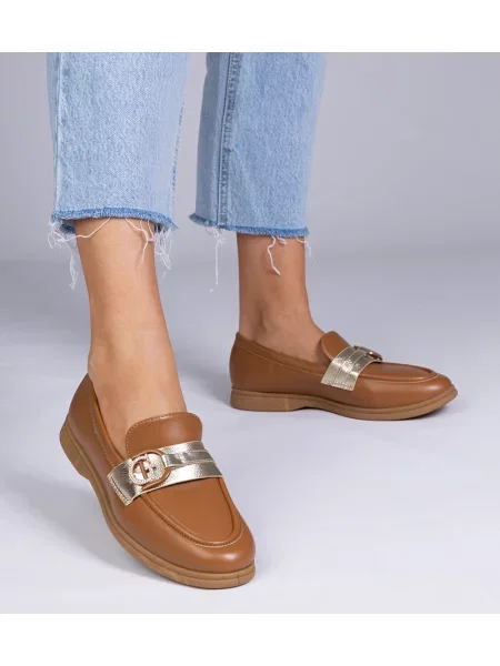 Usnjene loaferke D/ceo rjava