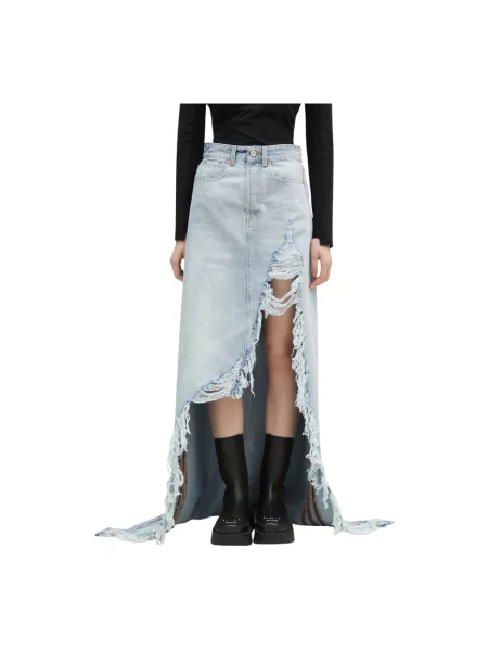 Spódnica jeansowa Vetements niebieska