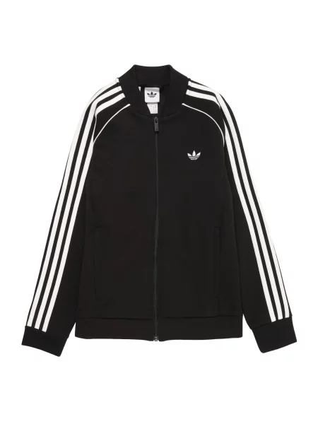 ADIDAS ORIGINALS Hanorac SUPERSTAR SPACER negru alb