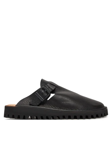 Fracap papuci din piele Mules negru