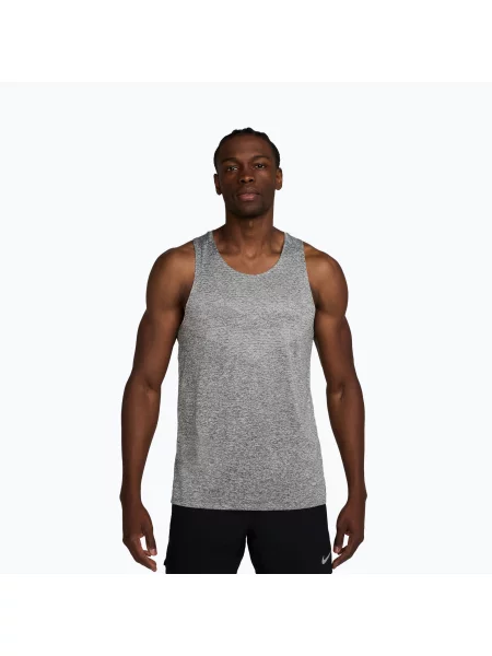 Tricou de alergare pentru bărbați Nike Stride Dri-Fit ADV smoke grey/heather gri
