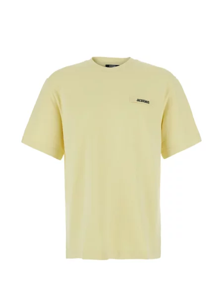 Tricou Jacquemus cu autograf galben