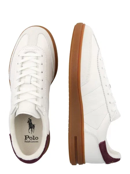 Sneakerși Polo Ralph Lauren din piele alb