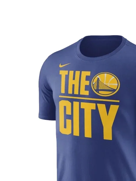 Bikerské tričko Nike s potiskem bez rukávů modré