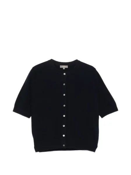 Cardigan N.peal din cașmir scurt albastru