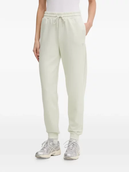 Stras pantaloni Guess alergare cu cordon verde