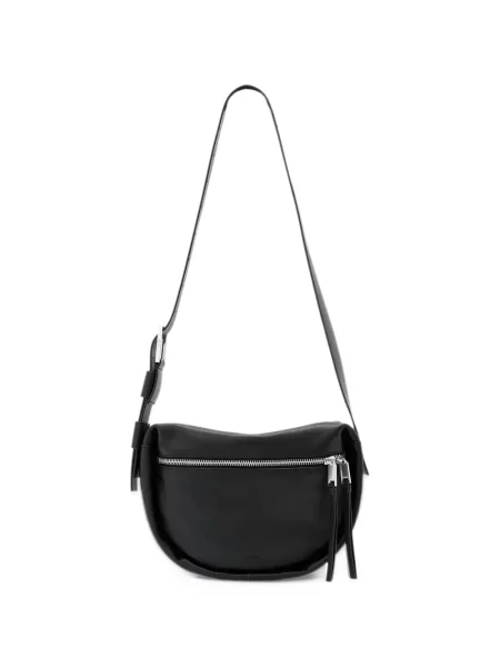 Body Allsaints din piele negru