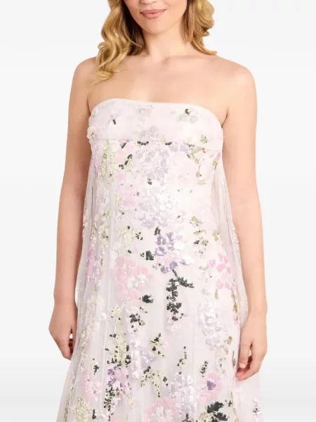 Rochie maxi Needle & Thread cu paiete alb