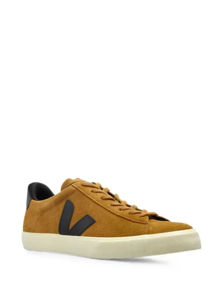 Sneakerși Veja Campo din piele de căprioară negru