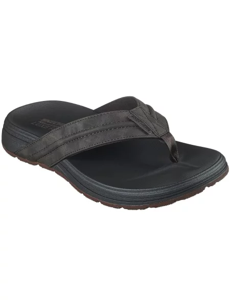 Klapki Skechers brązowe